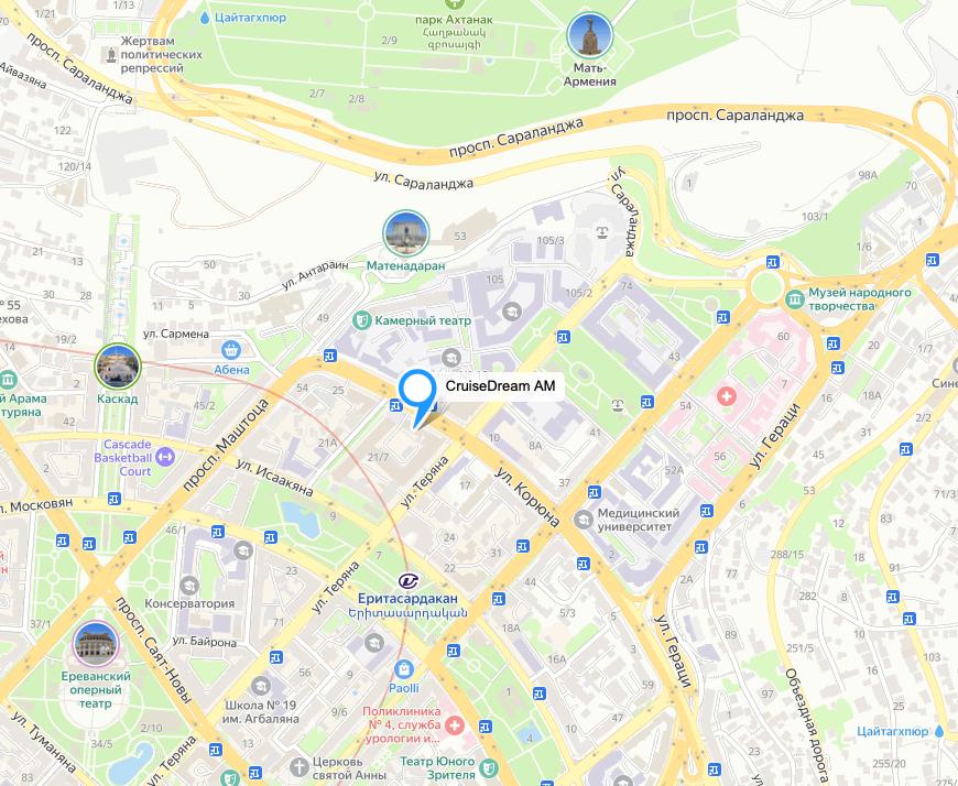 CruiseDream map